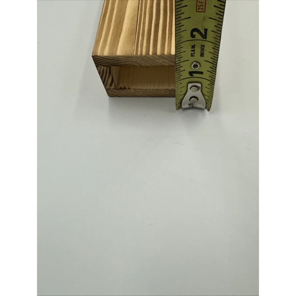 Set of 2‎ Wood Wall Planter Pocket Faux Greenery Dried Flowers Minimalist Pine
